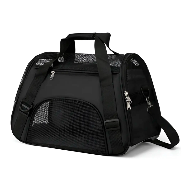 BOLSO TRANSPORTADORA PARA PERRO Y GATO PORTATIL PLEGABLE ROJO - 13