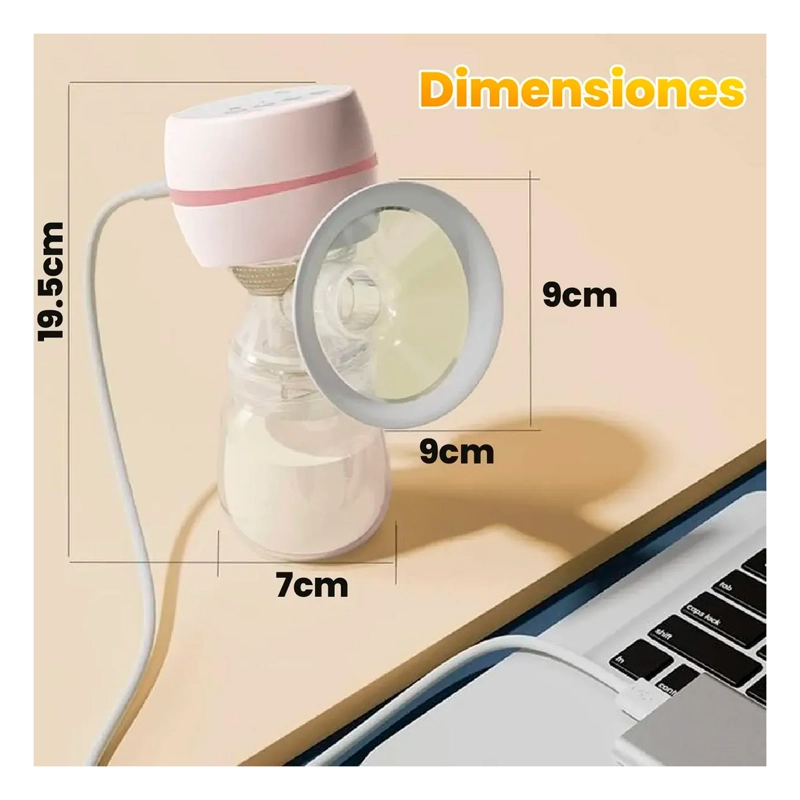EXTRACTOR DE LECHE MATERNA DOBLE BOMBA ELE CTRICO USB - 6