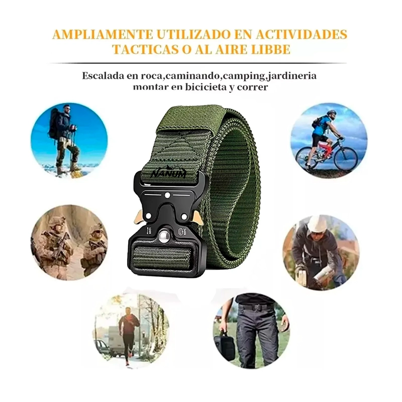 CINTURON TACTICO MILITAR AIRSOFT TACTICO OUTDOOR HEBILLA - 2
