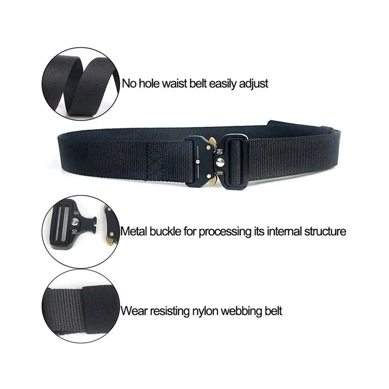 CINTURON TACTICO MILITAR AIRSOFT TACTICO OUTDOOR HEBILLA - 3