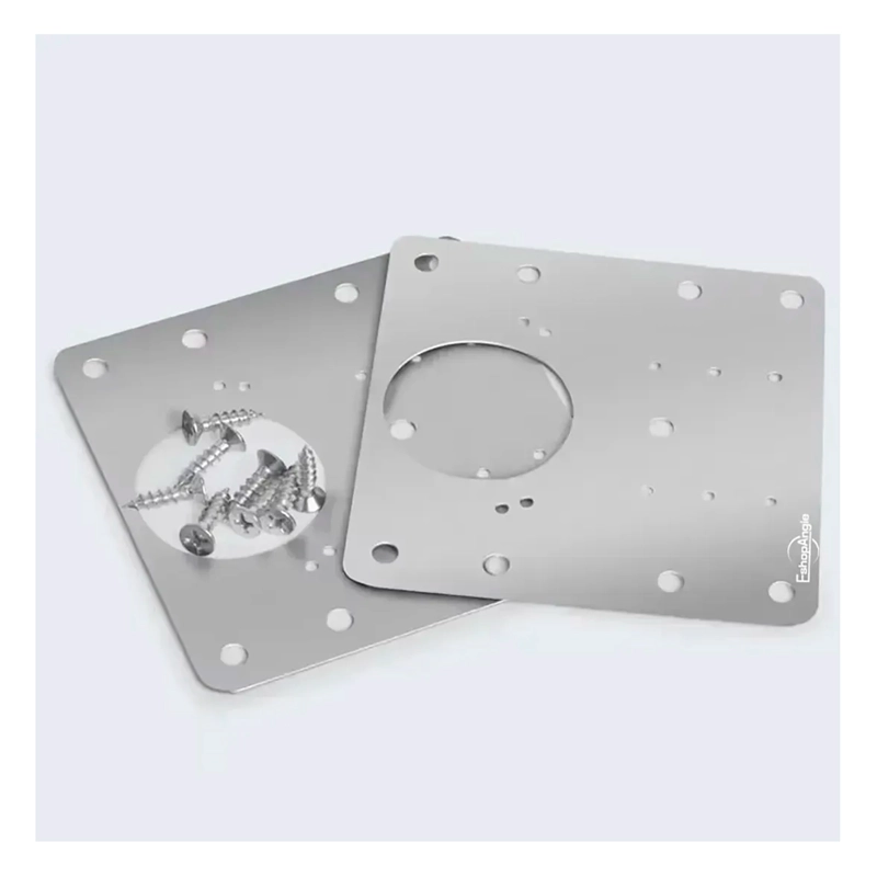 10U PLACAS REPARACION BISAGRA MUEBLE PUERTA ACERO INOXIDABLE - 2