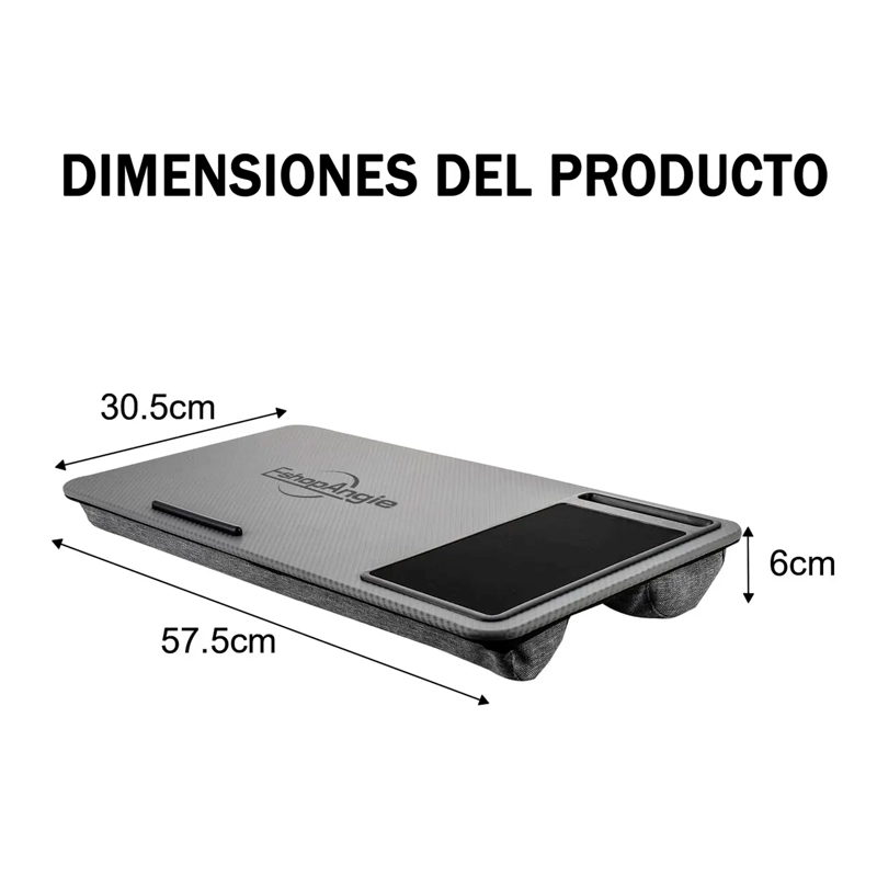 SOPORTE NOTEBOOK CAMA BANDEJA CELULAR MOUSE ERGONOMICO - 7