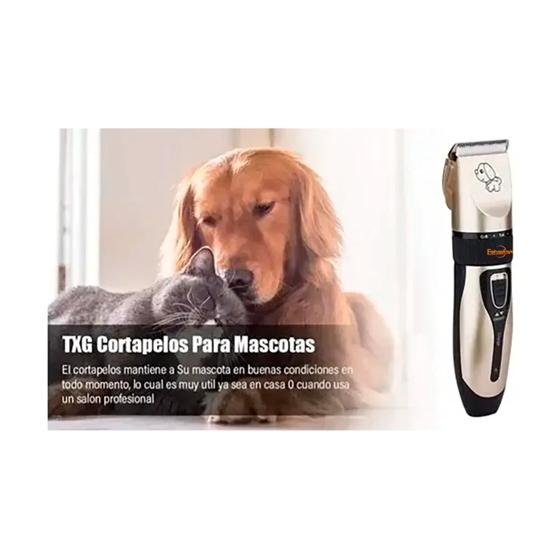 MAQUINA CORTA PELO PERROS CORTADORA USB ACCESORIOS GATOS BEIGE - 3