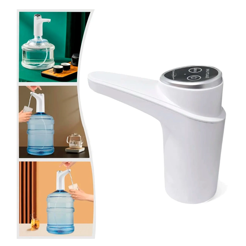 DISPENSADOR AGUA ELECTRICO PORTATIL USB BIDON BOTELLON - 4