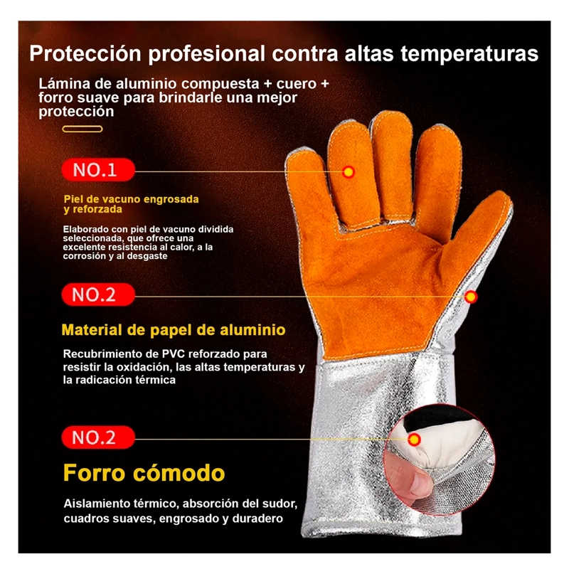 GUANTES PARA PANADERIA Y HORNOS PARA ALTAS TEMPERATURAS - 4