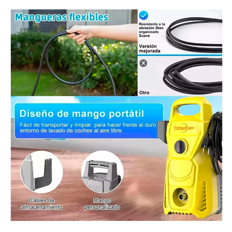 HIDROLAVADORA ALTA PRESION Y MULTIFUNCION 3000W - 4