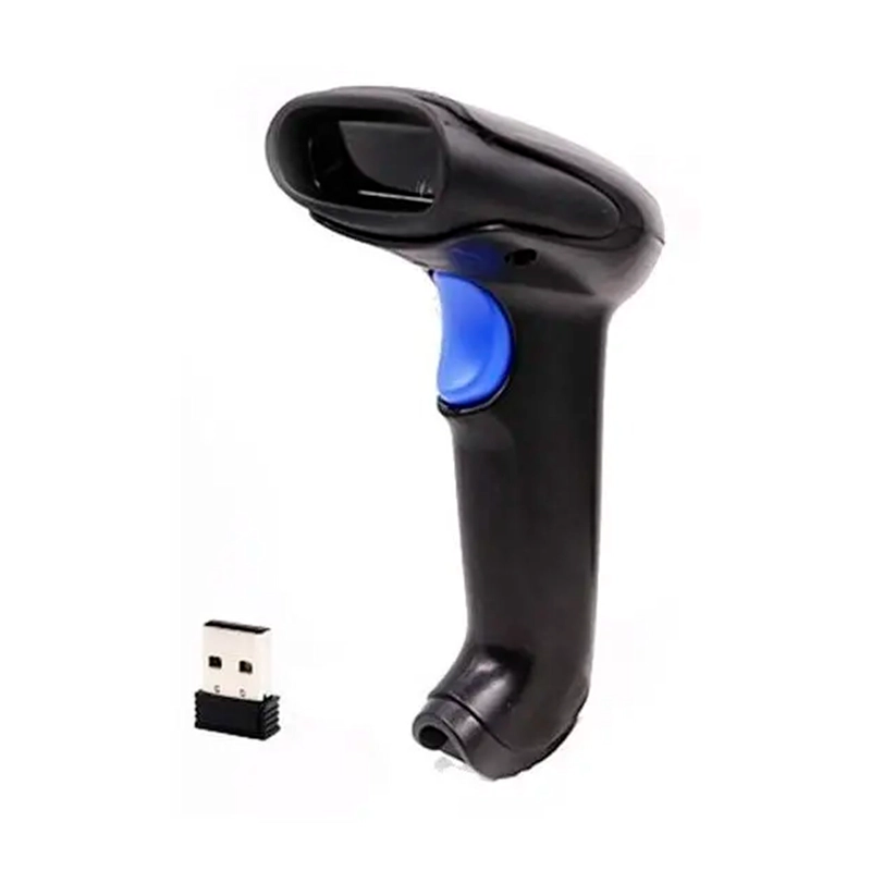LECTOR ESCANER DE CODIGO DE BARRAS INALAMBRICO 2.4G PISTOLA - 2