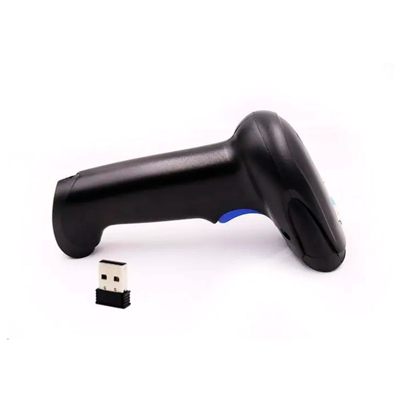 LECTOR ESCANER DE CODIGO DE BARRAS INALAMBRICO 2.4G PISTOLA - 4