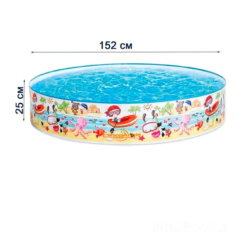 PISCINA RIGIDA REDONDA PARA NIÑOS 152X25CM - 5