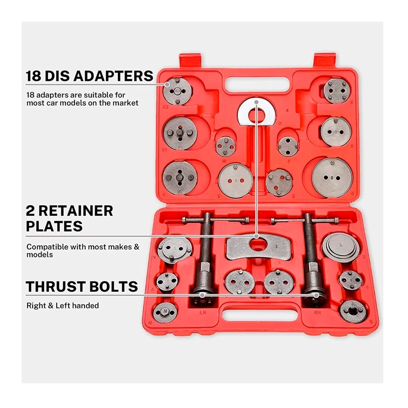 KIT DE REPARACION COMPRIMIDOR DE PISTON DE CALIPER 21 PIEZAS - 3