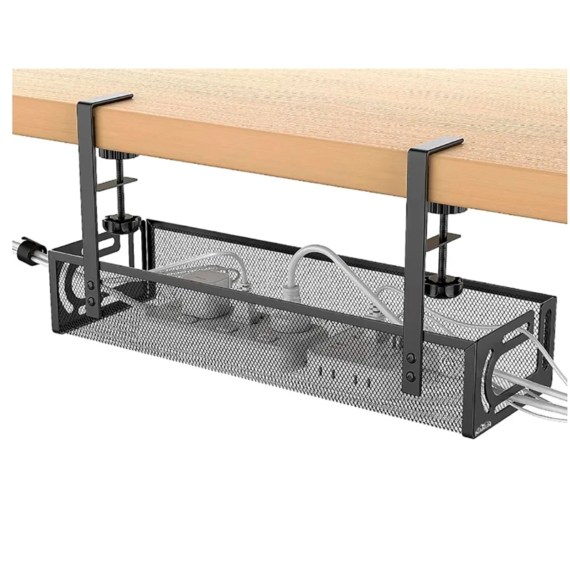 ORGANIZADOR DE CABLES ESCRITORIO BANDEJA REJILLA SIN TALADRO - 2
