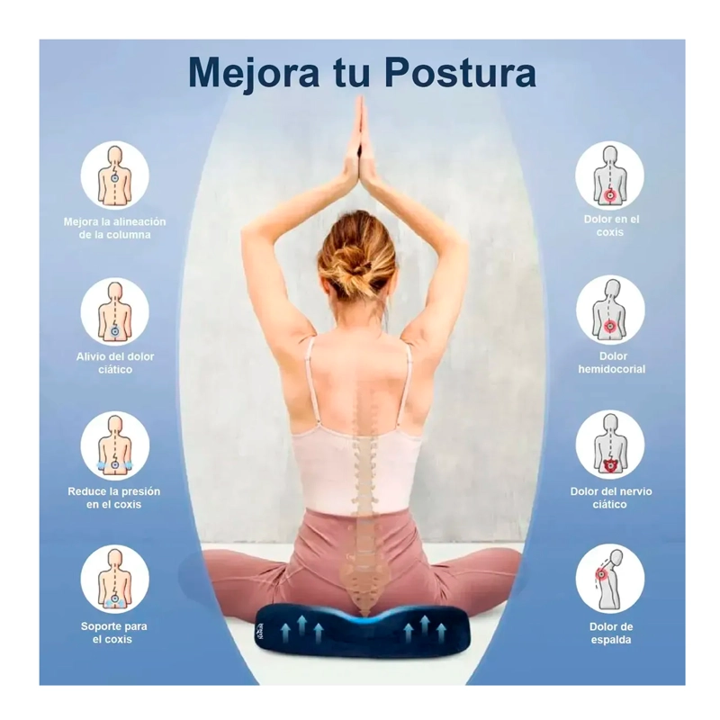 COJIN ORTOPEDICO ANTIESCARAS ESPUMA VISCOELASTICA ASIENTO - 3