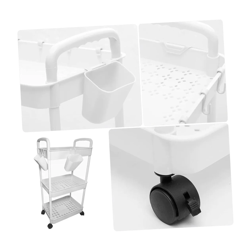 CARRITO ORGANIZADOR CON RUEDAS ASAS MULTIUSO 3 NIVELES - 4