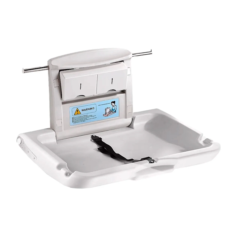 MUDADOR CAMBIADOR PLEGABLE PARA BEBE HORIZONTAL BAÑO PUBLICO - 1