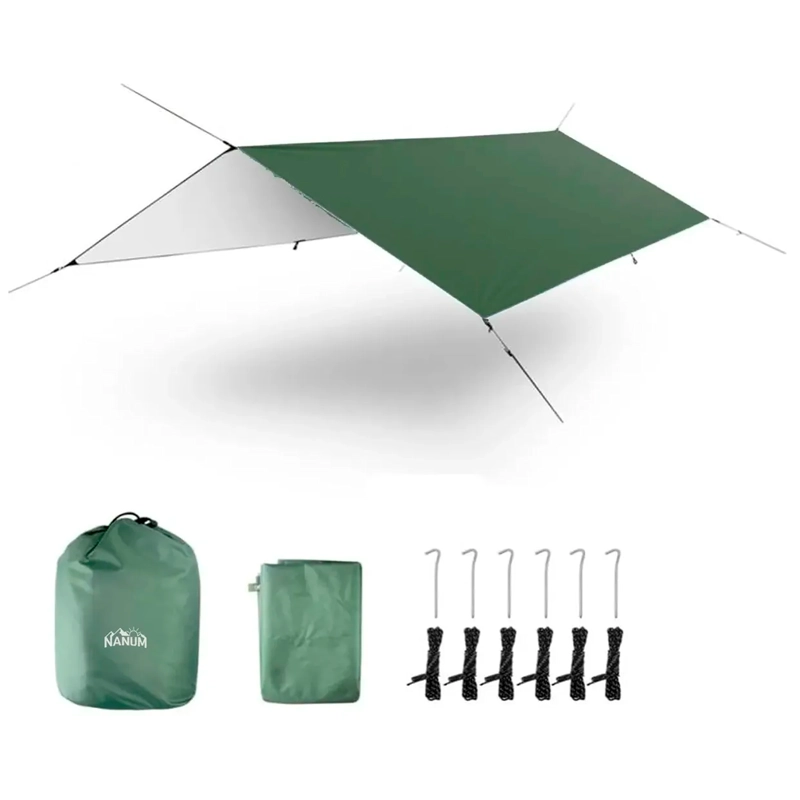 LONA CARPA TOLDO IMPERMEABLE UV CAMPING 3X3 TARP OUTDOOR - 2