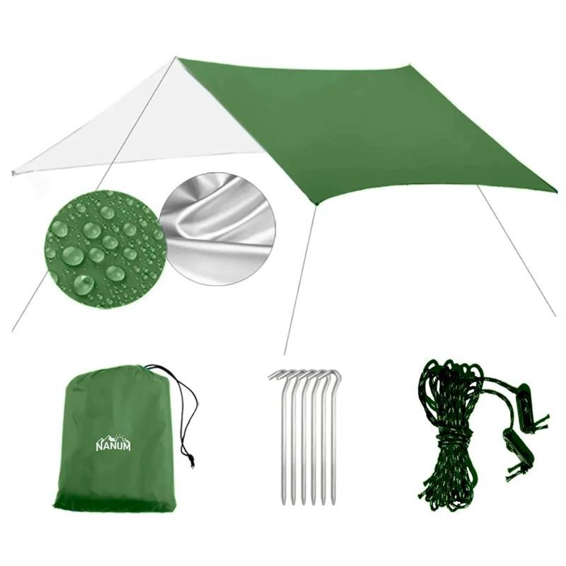 LONA CARPA TOLDO IMPERMEABLE UV CAMPING 3X3 TARP OUTDOOR - 4