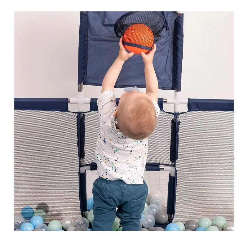 CORRAL SEGURIDAD BEBES CON ARO DE BASKET 180CM SIN PELOTAS - 3
