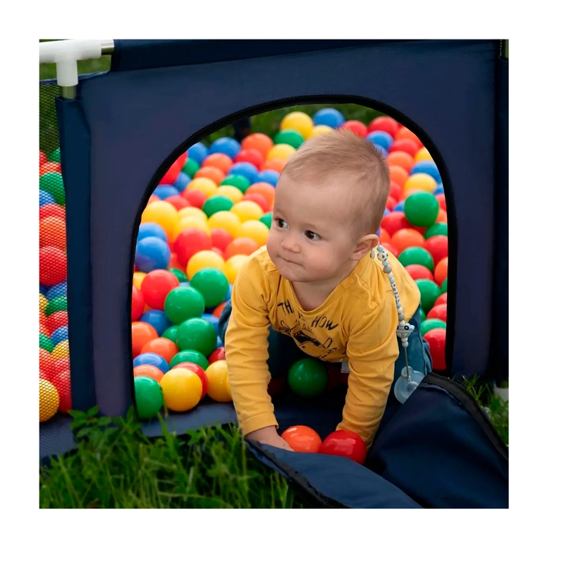 CORRAL SEGURIDAD BEBES CON ARO DE BASKET 180CM SIN PELOTAS - 5