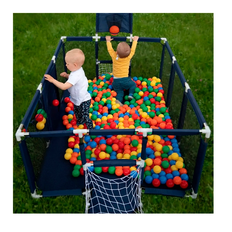 CORRAL SEGURIDAD BEBES CON ARO DE BASKET 180CM SIN PELOTAS - 7