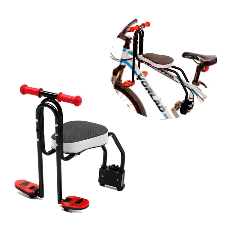 SILLA SOPORTE ASIENTO DELANTERO NIÑOS PORTA BEBE BICICLETA - 1