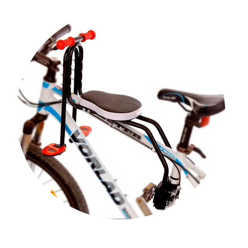SILLA SOPORTE ASIENTO DELANTERO NIÑOS PORTA BEBE BICICLETA - 2