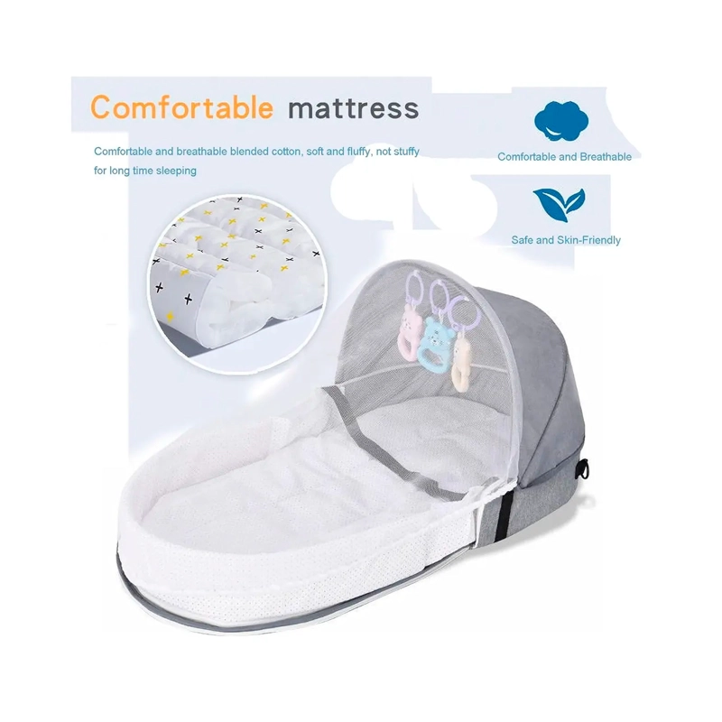 CAMA MOISE S PARA BEBE  PORTATIL PLEGABLE CON MOSQUITERA - 4