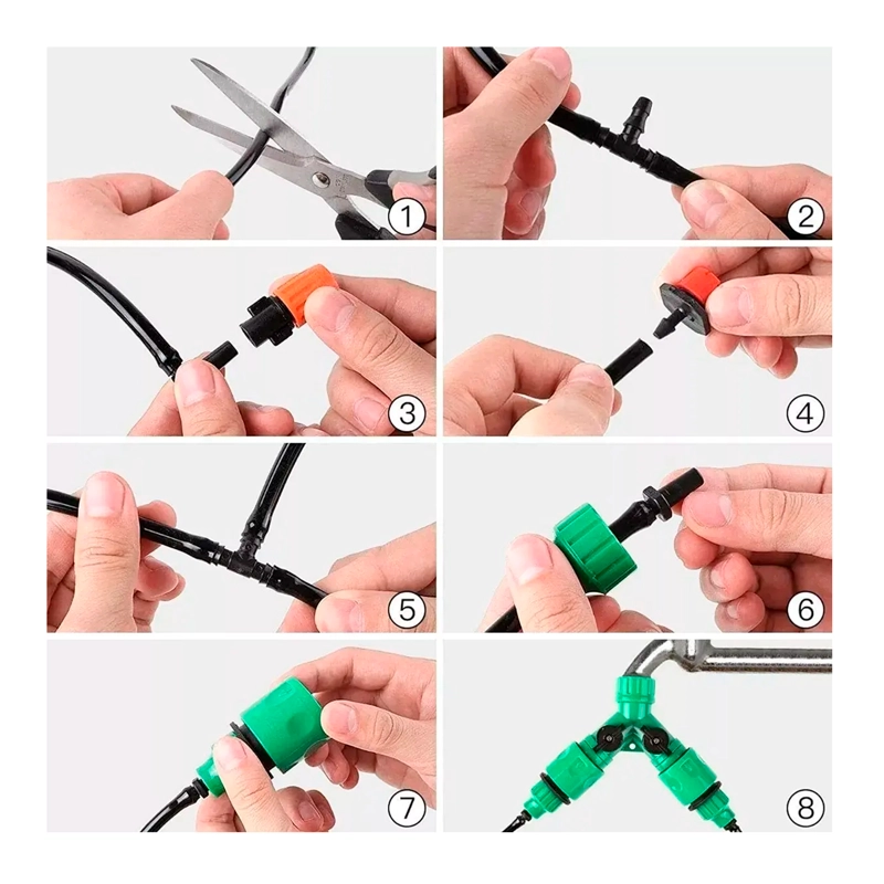 KIT DE RIEGO SISTEMA AUTOMATICO POR GOTEO 30MTRS 149PCS - 2