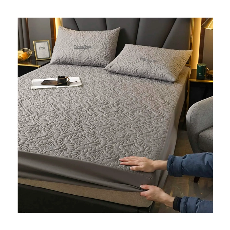 CUBRE COLCHON 2 PLAZAS PROTECTOR DE MANCHA IMPERMEABLE - 6