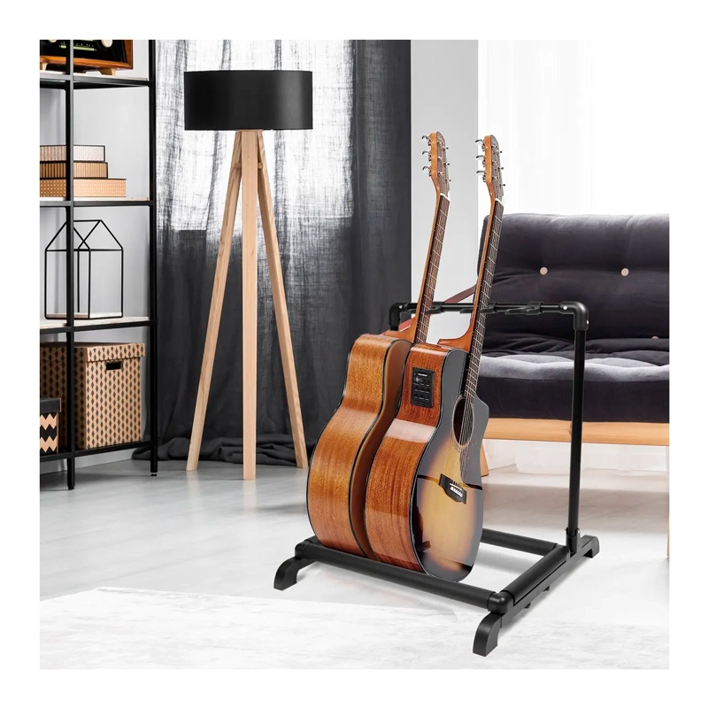 ATRIL SOPORTE TRIPLE PARA GUITARRA Y BAJO PORTATIL - 5