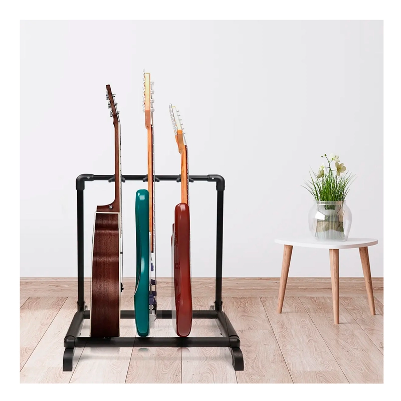 ATRIL SOPORTE TRIPLE PARA GUITARRA Y BAJO PORTATIL - 6