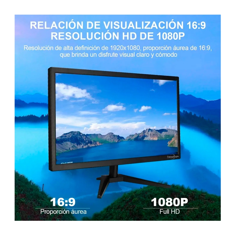 MONITOR PC PARA OFICINA 24'' HD DISPLAY 1920*1080 HDMI VGA - 3