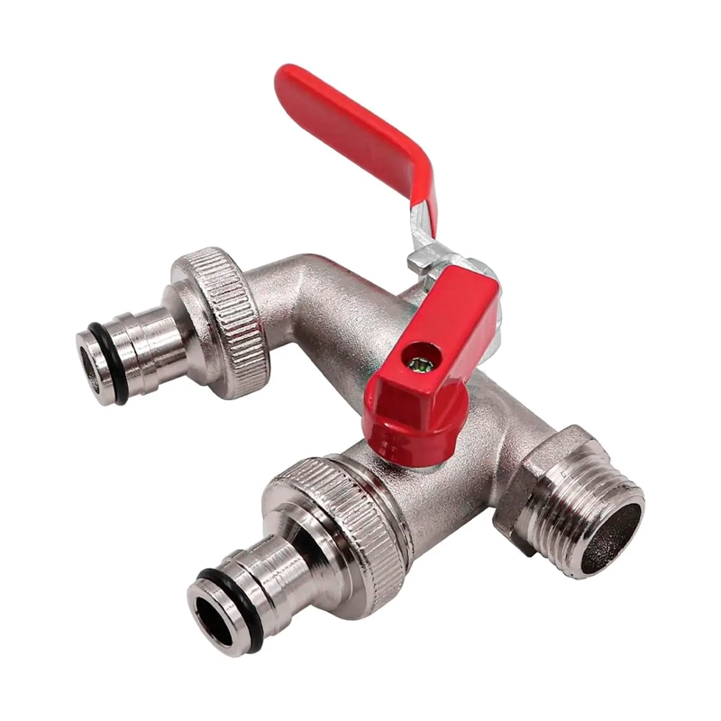 LLAVE DE JARDIN CON DOBLE SALIDA 1/2 GRIFO DE VALVULA - 2