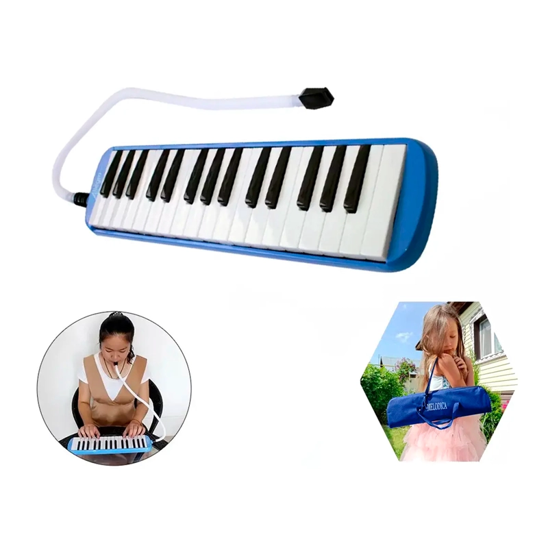 MELODICA TECLADO 32 NOTAS + BOQUILLA + ESTUCHE MALETIN - 4