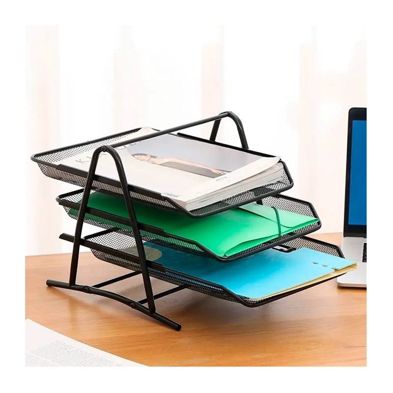 ORGANIZADOR PAPEL ESCRITORIO ARCHIVADOR BANDEJA 3 NIVELES - 1