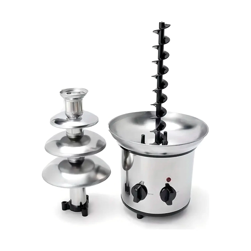 CASCADA FUENTE CHOCOLATE FONDUE 4 NIVELES ACERO INOXIDABLE - 2