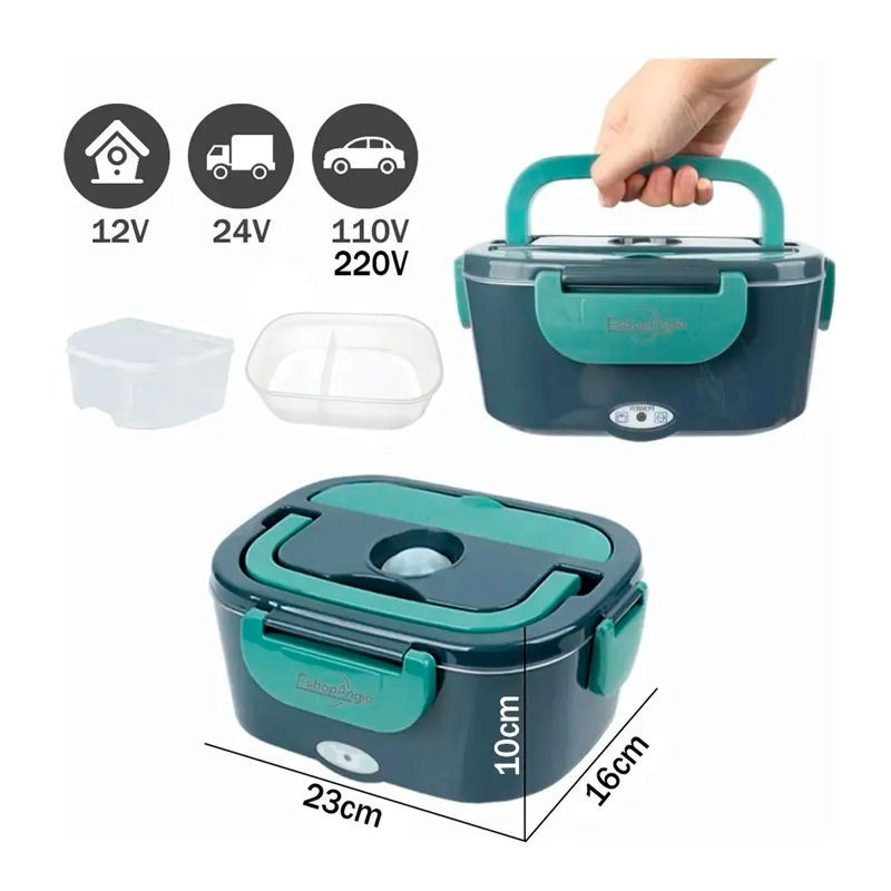 LONCHERA ELE CTRICA CIGARRERA TERMO COMIDA TAPER LUNCH BOX - 6
