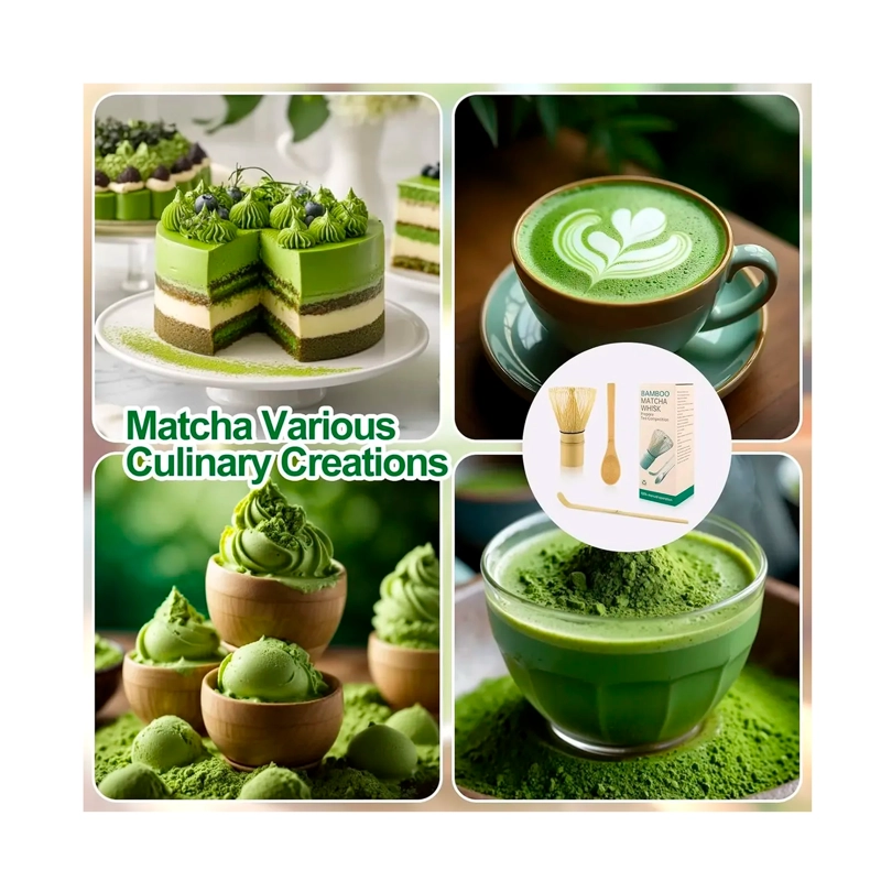 JUEGO DE TE  MATCHA JAPONES SET BATIDOR CHASEN CUCHARAS BAMBU - 6