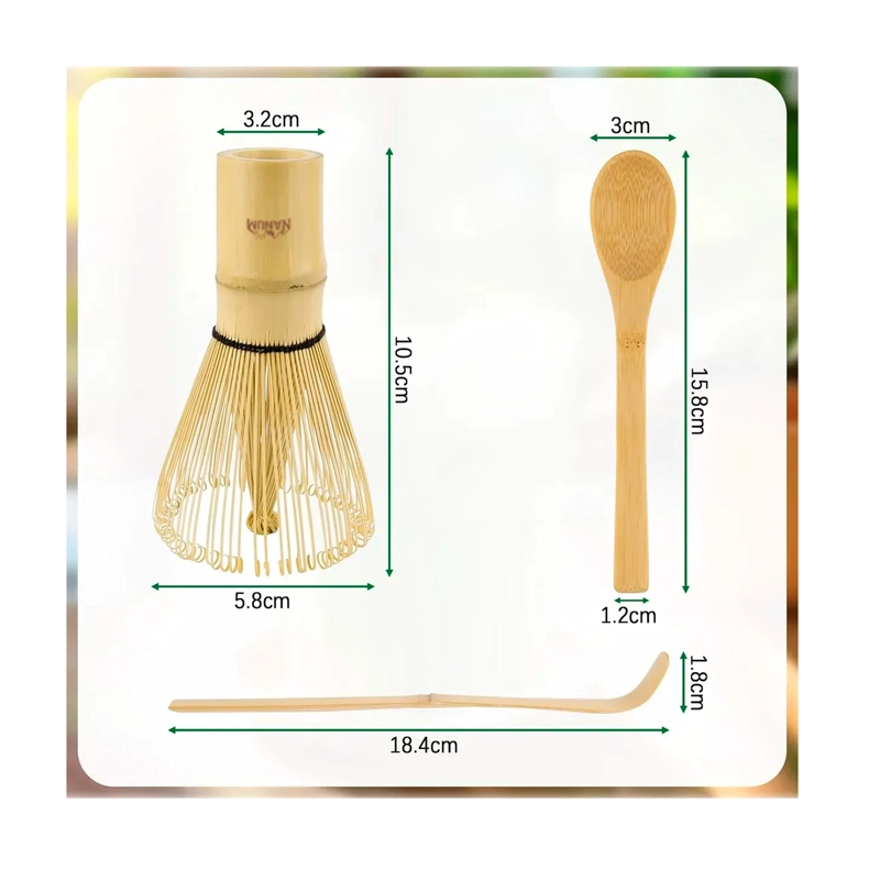 JUEGO DE TE  MATCHA JAPONES SET BATIDOR CHASEN CUCHARAS BAMBU - 7