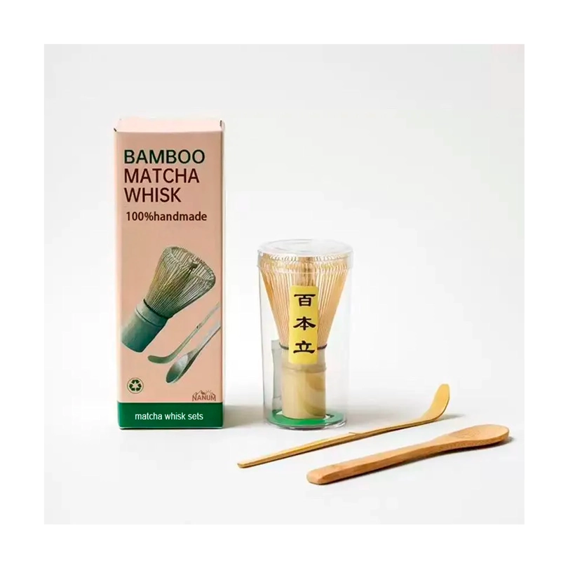 JUEGO DE TE  MATCHA JAPONES SET BATIDOR CHASEN CUCHARAS BAMBU - 8