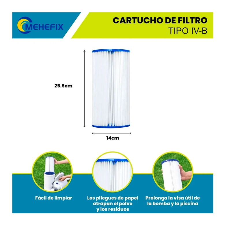 REPUESTO CARTUCHO DE FILTRO TIPO IV BESTWAY PISCINA - 4
