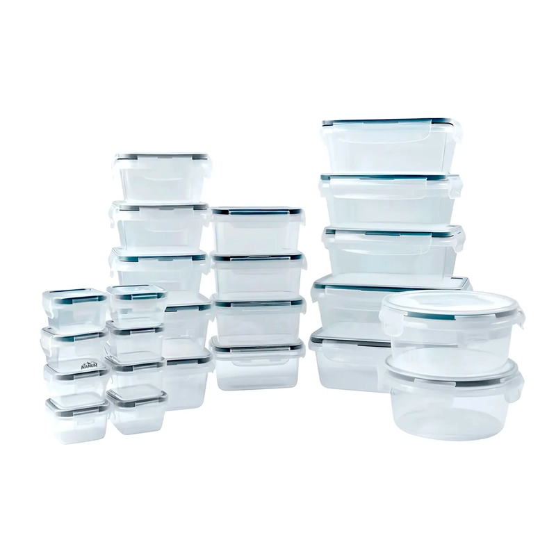 SET 24 RECIPIENTES CONTENEDORES HERME TICOS TAPER DE ALIMENTO - 2