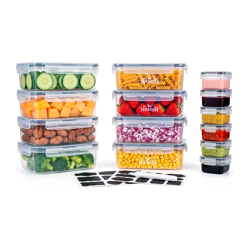 SET 14 CONTENEDORES HERMETICOS TAPER RECIPIENTES DE ALIMENTO - 1