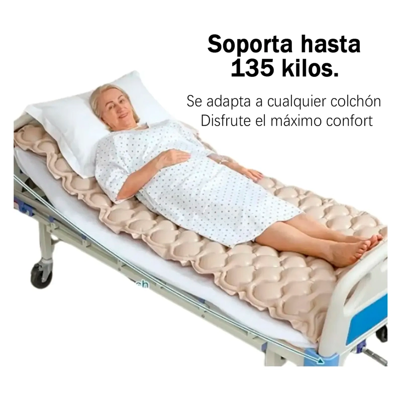 COLCHON ANTIESCARAS INFLABLE CON MOTOR COMPRESOR AIRE 200X90 - 5