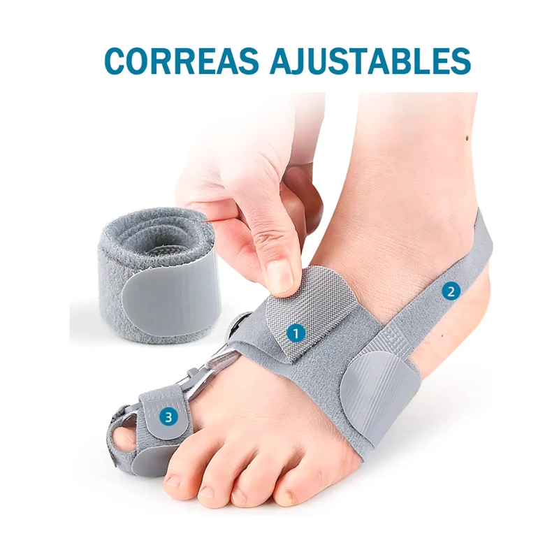 CORRECTOR DE JUANETES FERULA PERILLA AJUSTABLE ORTOPEDICA - 4