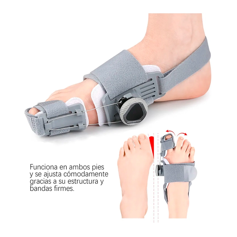 CORRECTOR DE JUANETES FERULA PERILLA AJUSTABLE ORTOPEDICA - 5