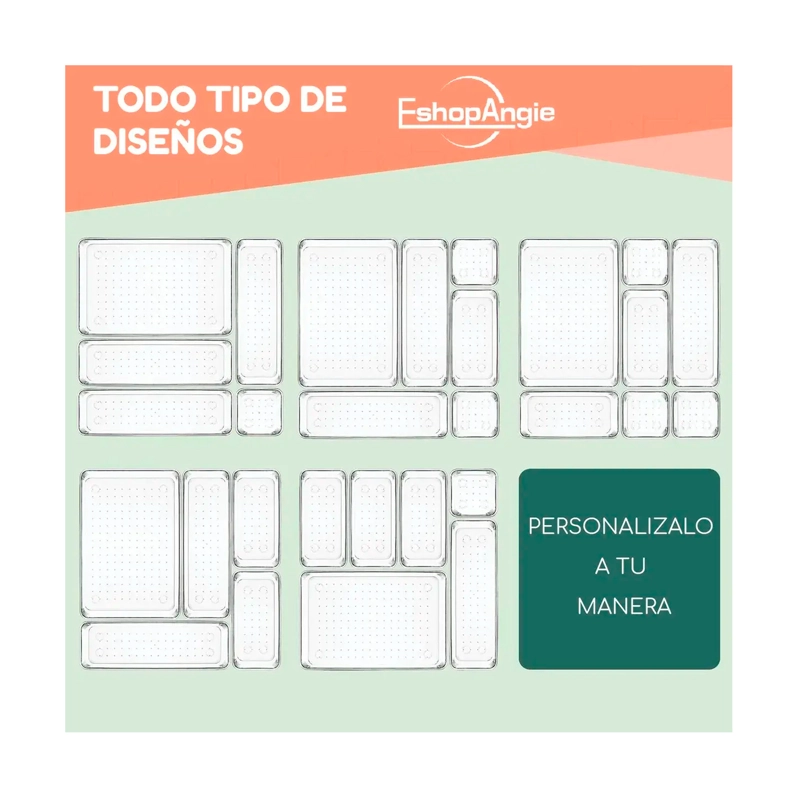 SET DE 25 CAJONES DE ESCRITORIO ORGANIZADORES - 5