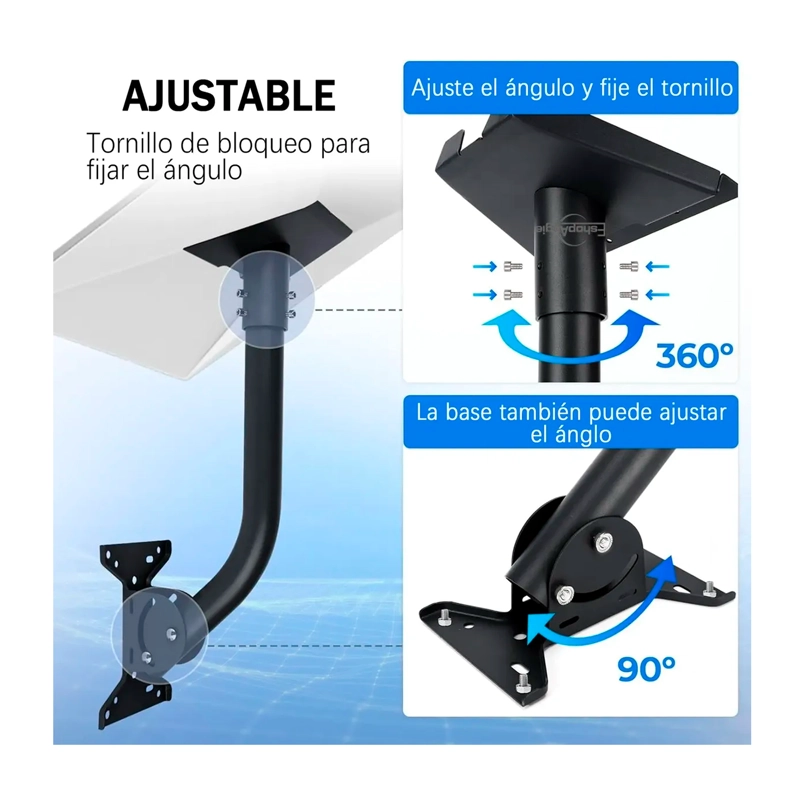 SOPORTE AJUSTABLE V3 PARA ANTENA STARLINK+KIT DE INSTALACION - 4