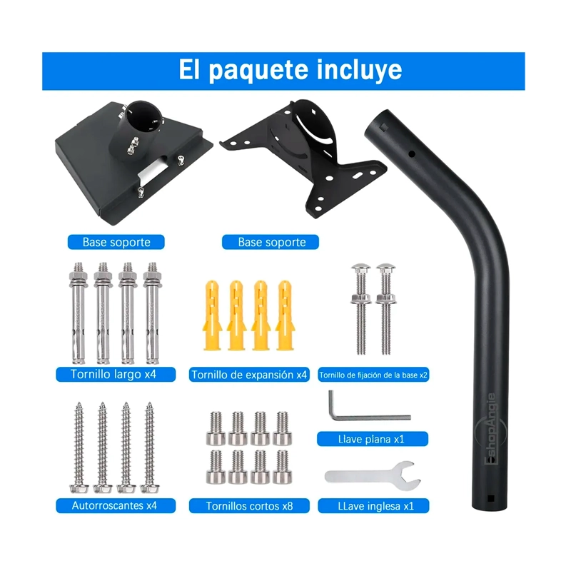 SOPORTE AJUSTABLE V3 PARA ANTENA STARLINK+KIT DE INSTALACION - 6