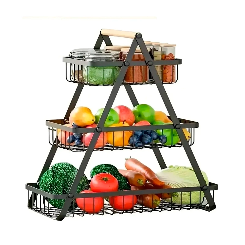 ORGANIZADOR CANASTA FRUTERO VERDULERO MULTIUSO 3 NIVELES - 7