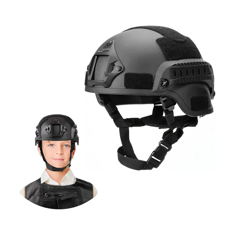 CASCO TACTICO AIRSOFT PAINTBALL MILITAR CON RIELES VELCRO - 1